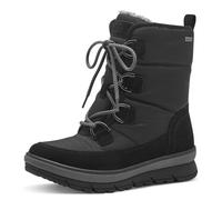 Jana Damen Winterstiefeletten zum Schnüren Wasserabweisend Vegan, Schwarz (Black), 39 EU
