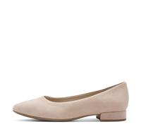 Jana Shoes Damenschuhe Ballerinas mit Blockabsatz, vegan, Beige, Größe 39