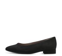 Jana Shoes Damen-Ballerina BLACK Vegan mit Blockabsatz Schwarz Größe 37