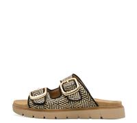 Jana Damenschuhe Klassische Pantoletten BLACK/NATURE BLACK/NATURE - Gr. - 38