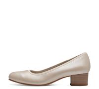 Jana Shoes Damen-Pumps mit Blockabsatz – Vegan – Weiß (Pearlized) – Größe 39 EU