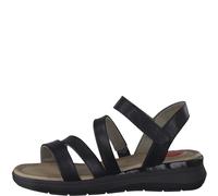 Jana Damenschuhe Riemchensandalen BLACK BLACK - Gr. - 42