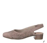 Jana Damenschuhe Sling TAUPE/METAL TAUPE/METAL - Gr. - 37
