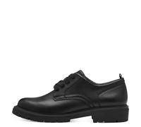 Jana Damenschuhe Sportliche Schnürer BLACK BLACK - Gr. - 37