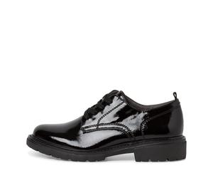 Jana Damenschuhe Sportliche Schnürer BLACK PATENT BLACK PATENT - Gr. - 41