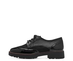 Jana Damenschuhe Sportliche Schnürer BLACK STRUCTUR BLACK STRUCTUR - Gr. - 40