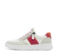 Jana Damenschuhe Sportliche Schnürer WHITE/FUXIA WHITE - Gr. - 38