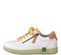 Jana Damenschuhe Sportliche Schnürer WHITE/ORANGE WHITE/ORANGE - Gr. - 38