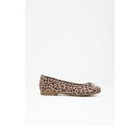 Jana Damen Ballerinas Elegant Vegan, Mehrfarbig (Leopard), 42 EU