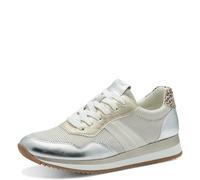 Jana Damen Sneaker flach Low Top Vegan, Mehrfarbig (Metallic Comb), 39 EU