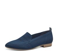 Jana Damen Slipper mit Strukturmuster Vegan, Blau (Navy), 36 EU