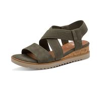 Sandalette JANA, Damen, Gr. 40, khaki, Lederimitat, Schuhe Sandalette (57945331-40) khaki