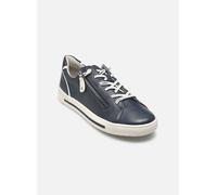 Jana Shoes Damen-Sneaker 23660-42 flach Reißverschluss vegan Blau Größe 40