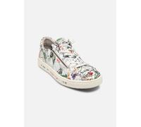Jana Damen 8-23661-42 Sneaker, White Flower, 37 EU