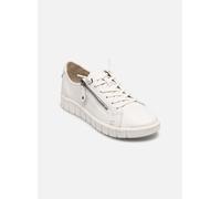 Jana Damen Sneaker flach mit Reißverschluss Leder