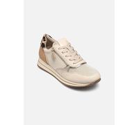 Jana Damen Sneaker flach mit Reißverschluss Vegan, Beige (Ivory), 38 EU