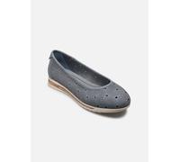 Jana Damen Ballerinas Runde Spitze Vegan, Blau (Denim), 40 EU