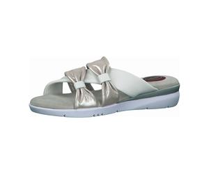 Jana shoes Da.-Pantolette 8-8-27109-24/191 WHITE/SILVER FS 2020 für Damen, weiß, Größe 39 EU