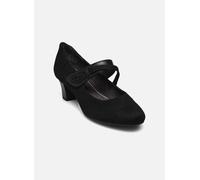 Jana Damen Pumps mit Riemen Mary Jane Vegan, Schwarz (Black), 39 EU