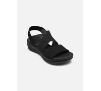 Jana Damen Sandalen flach Elastisch Vegan, Schwarz (Black), 36 EU