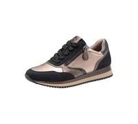 Jana Shoes Damen-Schnürer 23774-43 Vegan mit Reißverschluss Schwarz Gr. 38