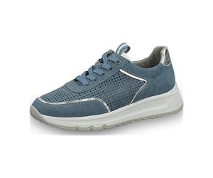 Jana SOFTLINE 8-8-23763-26/802 DENIM Sportliche Schnürer FS 2021 für Damen, blau, Größe 37 EU