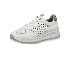 Jana SOFTLINE 8-8-23764-26/100 WHITE Sportliche Schnürer FS 2021 für Damen, weiß, Größe 40 EU