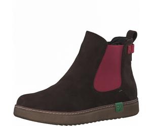 JANA SOFTLINE LEATHER Woms Slip-on MOCCA/RED 37
