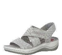 Jana Sportliche Sandalette für Damen, grau, Größe 40 EU