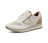 Jana Sportliche Schnürschuhe für Damen, beige, Größe 39 EU