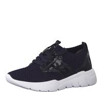 Jana Sportliche Schnürschuhe für Damen, blau, Größe 38 EU