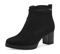 Jana Shoes Damen-Stiefeletten mit Absatz, wasserabweisend, vegan, Schwarz 37 EU