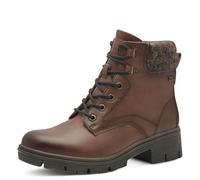Jana Winterstiefeletten zum Schnüren – wasserabweisend, vegan – Braun (Cognac) Gr. 38 EU