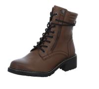 Jana Shoes Stiefeletten 25267-43 – zum Schnüren, Blockabsatz, vegan – Braun Größe 40