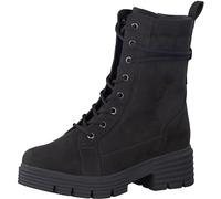 Jana Damen Stiefeletten mit Absatz mit Schnürsenkeln und Reißverschluss Blockabsatz Weite H Mehrweite, Grau (Asphalt), 38 EU