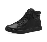 Jana Damen Sneaker hoch mit Reißverschluss Vegan, Schwarz (Schwarz), 37 EU