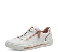 Jana Damen 8-23660-42 Sneaker, White Rosegold, 37 EU