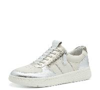 Jana Damen Sneaker flach Freizeit Vegan, Mehrfarbig (Metallic Comb), 40 EU