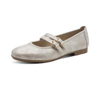 Jana Woms Ballerina für Damen, gold, Größe 36 EU