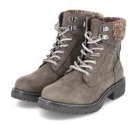 Jane Klain Schnürboots - Gr. 36 - Taupe - Textil & Synthetik