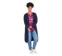 Janet & Joyce Damen große Größen Übergrößen Plus Size Long-Strickjacke, offene Form, Grobstrick dunkelblau 50+ 834774750-50+