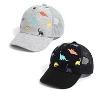 JANGANNSA Children's Baseball Cap Dinosaur Horn Summer UV Children's Hat for Boys Girls 0-12 Months