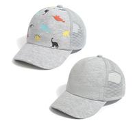 JANGANNSA Children's Baseball Cap Dinosaur Horn Summer UV Children's Hat for Boys Girls 1-2 Years