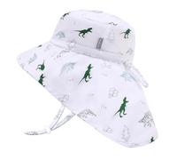 JANGANNSA Toddler Sun Hat Kids Beach Hat with Neck Flap Baby UV Protection Summer Hat Toddler Hat UPF 50+ Wide Brim Sut Hat Boys Girls（5-15T）