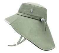 JANGANNSA Toddler Sun Hat Kids Beach Hat with Neck Flap Baby UV Protection Summer Hat Toddler Hat UPF 50+ Wide Brim Sut Hat Boys Girls（2-5T）