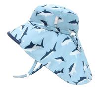 JANGANNSA Toddler Sun Hat Kids Beach Hat with Neck Flap Baby UV Protection Summer Hat Toddler Hat UPF 50+ Wide Brim Sut Hat Boys Girls（5-12T）
