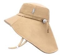 JANGANNSA Toddler Sun Hat Kids Beach Hat with Neck Flap Baby UV Protection Summer Hat Toddler Hat UPF 50+ Wide Brim Sut Hat Boys Girls（5-12T）