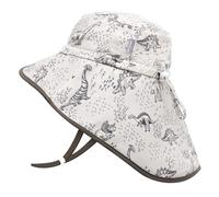 JANGANNSA Toddler Sun Hat Kids Beach Hat with Neck Flap Baby UV Protection Summer Hat Toddler Hat UPF 50+ Wide Brim Sut Hat Boys Girls（5-12T）