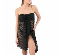 Janine Robin Bassin d'Arcachon Langer Pareo, Spitze, Monaco, Schwarz , X-Large