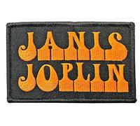 Janis Joplin Patch Logo Nue offiziell Schwarz Iron On Accessory Size